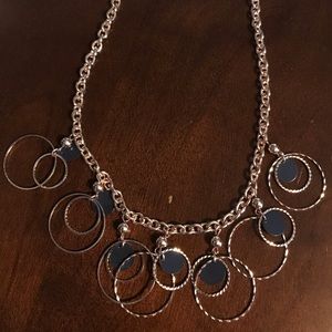 Rose Gold and Navy Statement Necklace